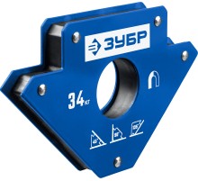 ЗУБР УМ-3, 34 кг, угольник магнитный для сварочных работ, Профессионал (40050-34)