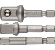 ЗУБР 3 шт, набор адаптеров для торцовых головок (26756-H3)