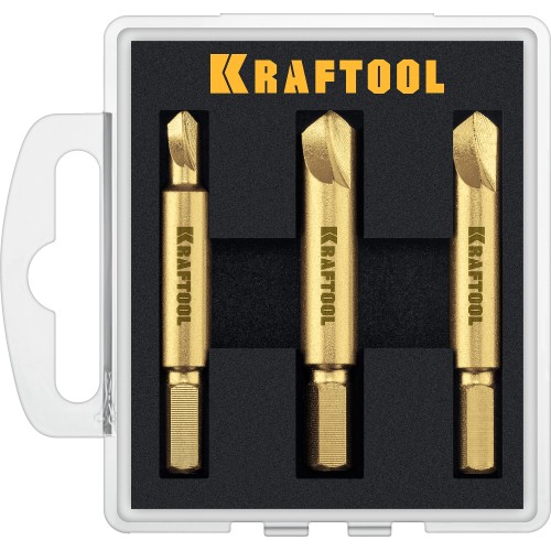 KRAFTOOL 3 шт, набор экстракторов поврежденного крепежа (26770-H3)