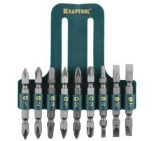 KRAFTOOL KraftMax, 9 шт, набор двусторонних бит (26060-H10)