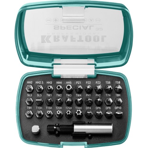 KRAFTOOL Special-32, с адаптером 32 шт, набор специальных бит (2610-H32)