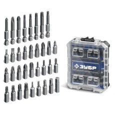ЗУБР Профи 35 предм., система стыковки Z-БОКС, набор бит, Профессионал (26394-H35)