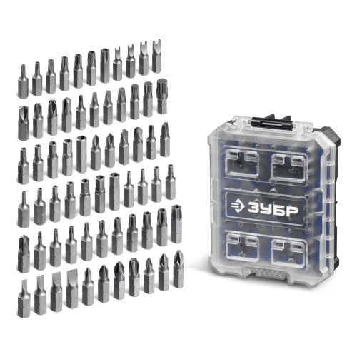 ЗУБР Спец 66 предм., система стыковки Z-БОКС, набор специальных бит, Профессионал (26394-H66)