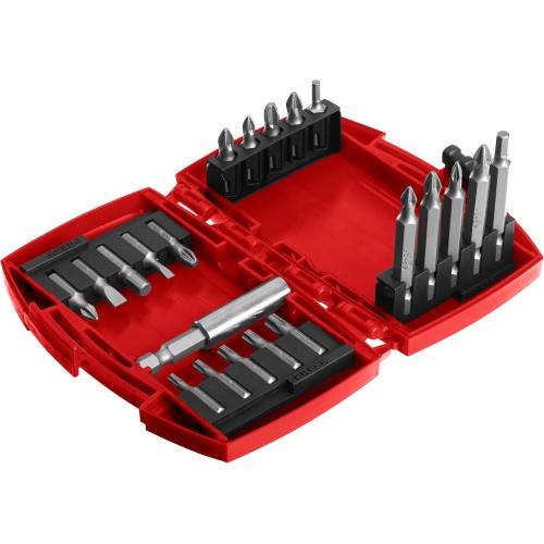 ЗУБР биты ″МХ-21″, CR-V, с магнитным адаптером, набор в компактном ударопрочном боксе (26600-H21)