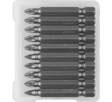 ЗУБР 10 шт, PZ1, 50 мм, кованые биты (26003-1-50-10)