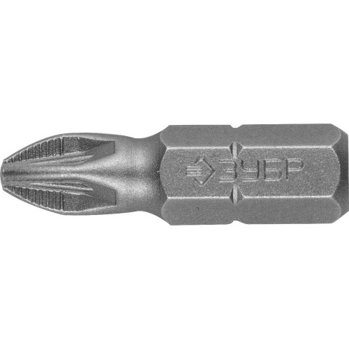 ЗУБР 2 шт, PZ2, 25 мм, кованые биты (26003-2-25-2)