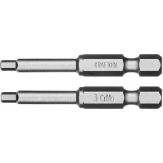 KRAFTOOL X-Drive Hex 3, 50 мм, 2 шт, торсионные биты (26127-3-50-2)