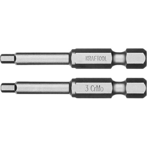 KRAFTOOL X-Drive Hex 3, 50 мм, 2 шт, торсионные биты (26127-3-50-2)