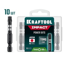 KRAFTOOL Impact TX 40, 50 мм, 10 шт, ударные биты (26195-40-50-S10)