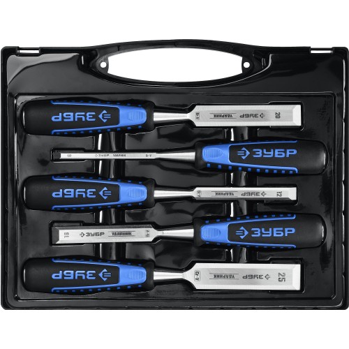 ЗУБР Ударник, 5 предм, набор стамесок-долот, Профессионал (18097-H5)