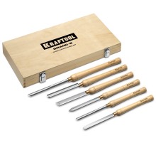 KRAFTOOL Grand-6 6 предм., набор токарных резцов по дереву (18368)