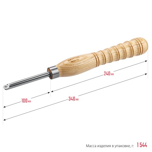 KRAFTOOL Precision-3, 3 предм., набор ручных резцов по дереву (18369)