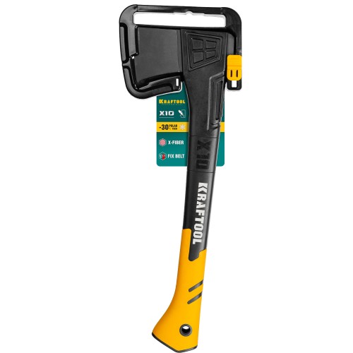 KRAFTOOL X10, 750/1000 г, в чехле, 450 мм, универсальный топор (20660-10)