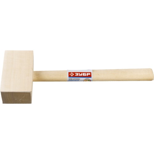 ЗУБР 330 г, 70 х 50 мм, деревянная прямоугольная киянка (2045-06)