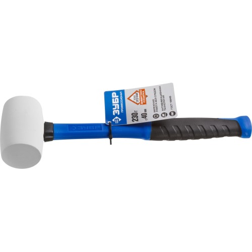 ЗУБР 230 г, белая, резиновая киянка, Профессионал (20531-230)