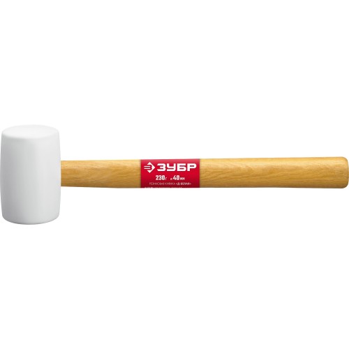 ЗУБР 230 г, белая, резиновая киянка (20511-230)