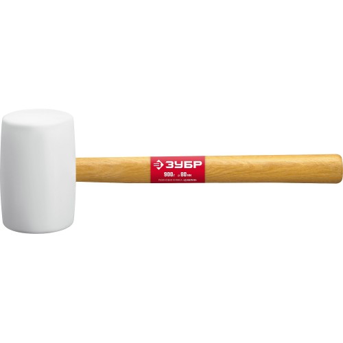 ЗУБР 900 г, белая, резиновая киянка (20511-900)