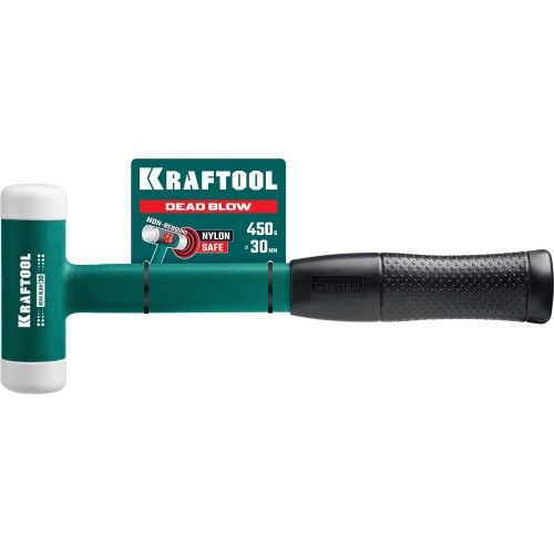 KRAFTOOL Dead Blow, 30 мм, 450 г, безынерционный молоток (2078-30)