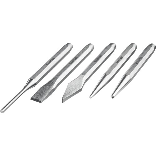 KRAFTOOL Grand-5, 5 предметов, набор зубил и кернеров (21075-H5)