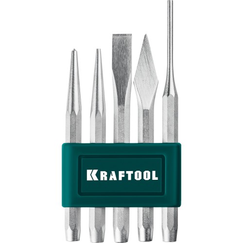 KRAFTOOL Grand-5, 5 предметов, набор зубил и кернеров (21075-H5)