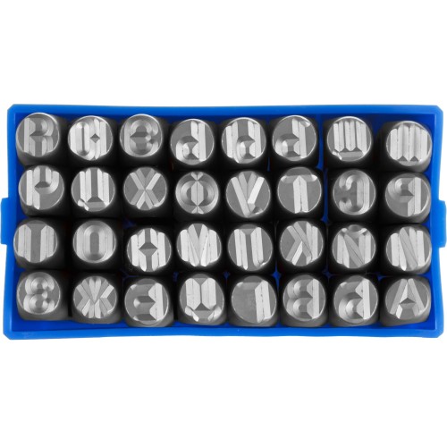 ЗУБР 8 мм, кириллица, штамповочные буквенные клейма, Профессионал (21503-08)