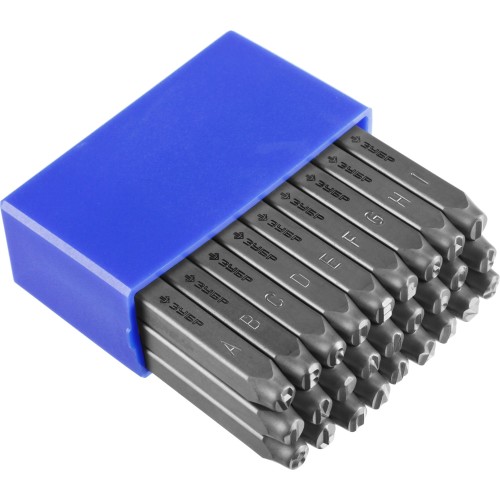 ЗУБР 5 мм, латиница, штамповочные буквенные клейма, Профессионал (21505-05)