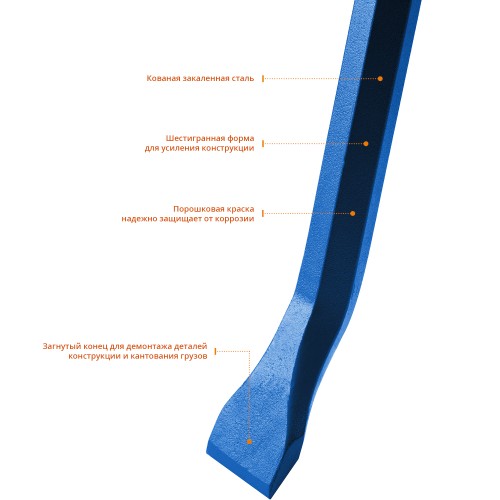 ЗУБР Титан, 1200 мм, монтажный лом, Профессионал (21803-120)