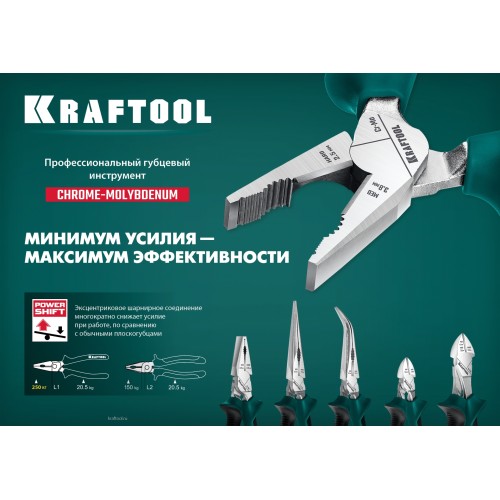 KRAFTOOL KraftMax, 200 мм, тонкогубцы (22011-3-20)