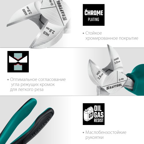 KRAFTOOL 160 мм, бокорезы (22011-5-16)