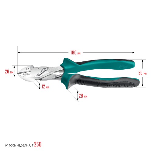 KRAFTOOL KraftMax, 180 мм, бокорезы (22011-5-18)