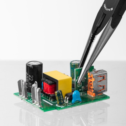 KRAFTOOL Kraft Mini, 140 мм, прецизионные тонкогубцы (220017-3-14)