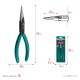 KRAFTOOL Kraft Mini, 140 мм, прецизионные тонкогубцы (220017-3-14)
