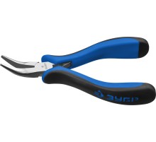 ЗУБР 120 мм, мини тонкогубы изогнутые, Профессионал (22170-4)