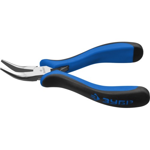 ЗУБР 120 мм, мини тонкогубы изогнутые, Профессионал (22170-4)