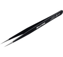 KRAFTOOL прямой 135 мм, Антистатический антимагнитный прецизионный пинцет (222125)