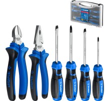 ЗУБР 6 шт, набор слесарных инструментов, Профессионал (2201-H6)