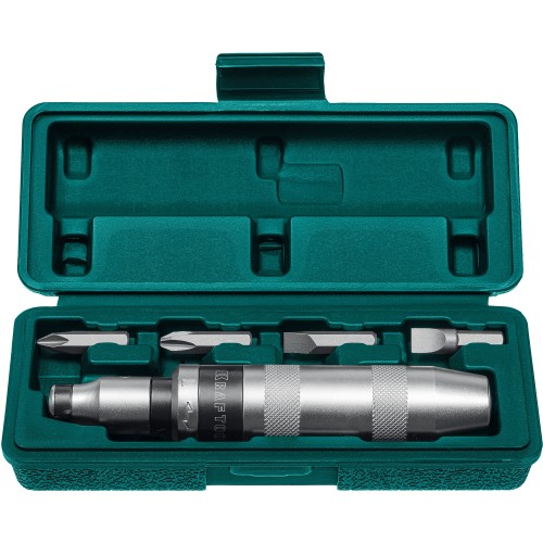 KRAFTOOL ID-6, 6 предм., ударно-поворотная отвертка (25555)