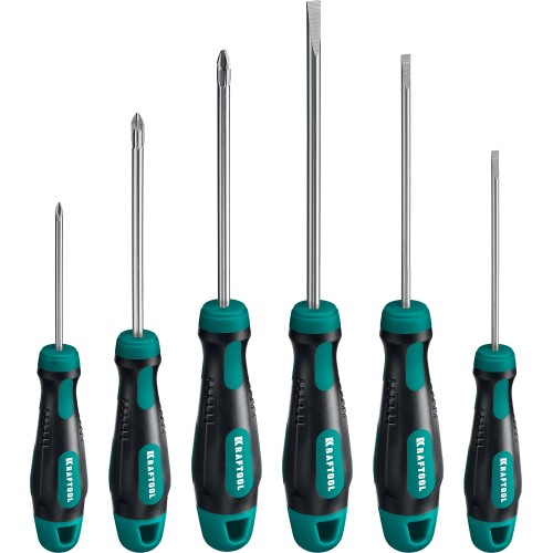 KRAFTOOL Х-Drive-6, 6 шт, набор отверток (250081-H6)