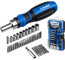 ЗУБР Компакт-38, 38 предм., реверсивная отвертка с насадками, Профессионал (25165-H38)