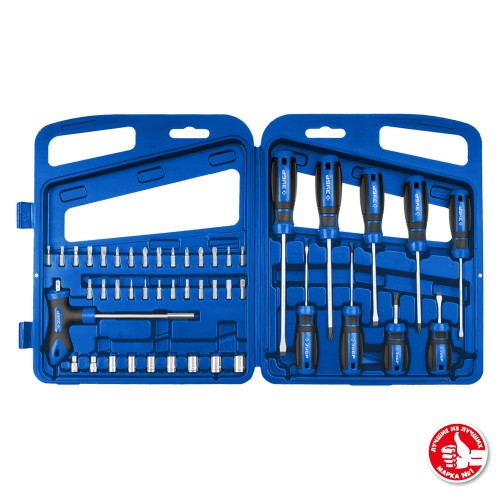 ЗУБР 46 шт, набор отверток с насадками, Профессионал (25283-H46)