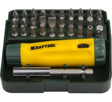 KRAFTOOL Kompakt-32, 32 предм., с насадками, реверсивная отвертка (26142-H32)