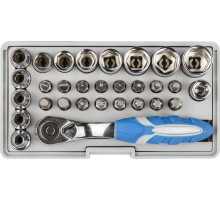 ЗУБР 31 шт, набор: трещотка, биты и торцовые головки (26054-H31)