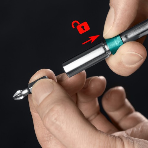 KRAFTOOL EXTREM набор: рычажная реверсивная отвертка с битами 6 шт (25899)