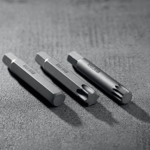 KRAFTOOL THS-42, 42 шт (HEX, TX, SPLINE) хвостовик 10 мм под квадрат 1/2″ набор специальных бит (26554)