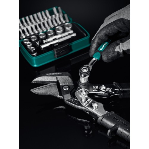 KRAFTOOL X-Drive 35, 35 предм., универсальный набор инструмента 1/4″ (27974)