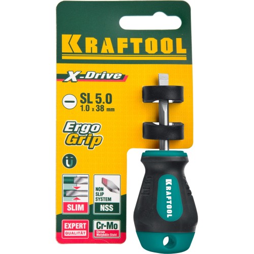 KRAFTOOL Х-Drive, SL5 x 38, отвертка (250071-5.5-038)