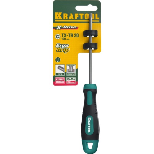 KRAFTOOL Х-Drive, TX HOLE20 x 100, отвертка (250077-20-100)