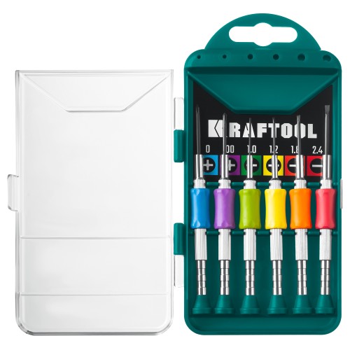 KRAFTOOL Precision-6, 6 предм., отвертка для точных работ (25679)