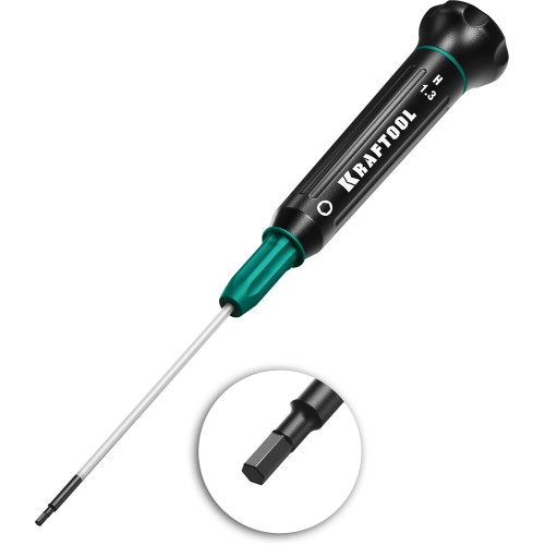 KRAFTOOL Precision, Hex1.3, отвертка для точных работ (25685-1.3)