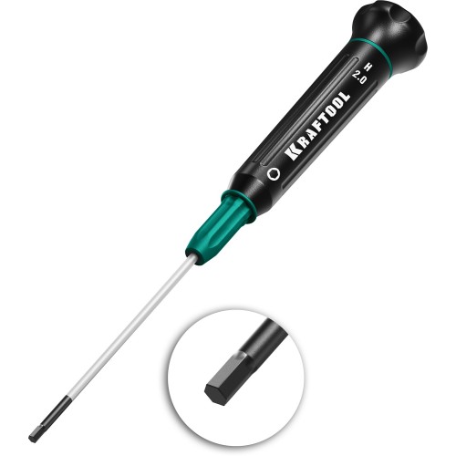 KRAFTOOL Precision, Hex2.0, отвертка для точных работ (25685-2.0)